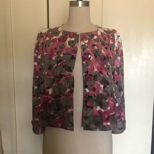 moschino floral ombre coat